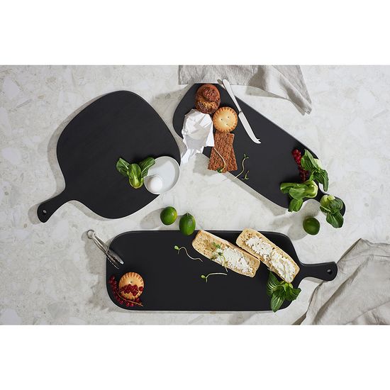 Доска сервировочная rubris, 23х70 см, черная