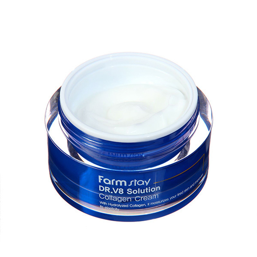 Крем для лица с коллагеном FarmStay Dr-V8 Solution Collagen Cream 50мл