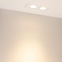 Светильник MS-VORTEX-BUILT-S210x117-2x20W Warm3000 (WH-WH, 40 deg, 230V) (Arlight, IP20 Металл, 5 лет) 057763