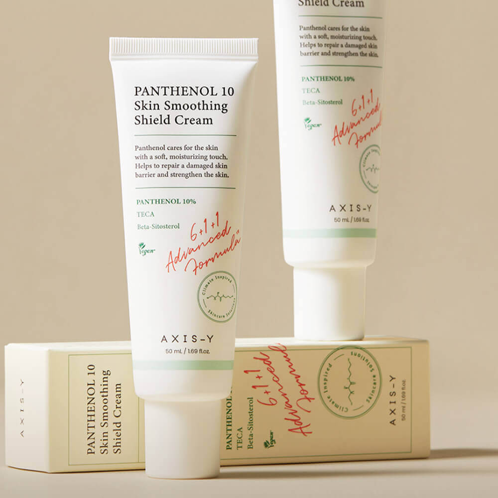 AXIS-Y Panthenol 10 Skin Smoothing Shield Cream успокаивающий крем для лица с пантенолом