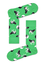Носки унисекс Ying Yang Cow Sock с коровами (Размер: 25) (Цвет: зеленый)