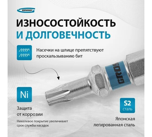 Бита TORX 15x50 Гросс