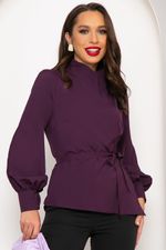 Блуза "Идеальная асимметрия" (баклажан) Б4187 LT Collection (Акция)