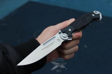 Складной нож НОКС Офицерский 2М (Д2) c клинком из стали D2, рукоять G10
