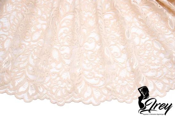 03-268 ОПТ Кружево эластичное 20 см, телесный 126