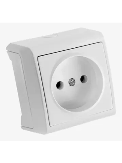 Розетка 1-местная без заземления белая VIKO VERA 90681007