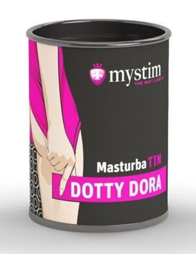 Компактный мастурбатор MasturbaTIN Dotty Dora (Цвет: белый)