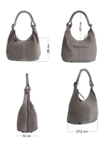 сумка большая через плечо шоппер натуральная замша