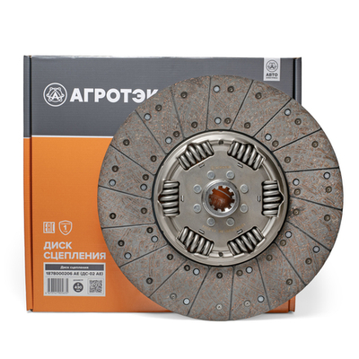 Диск сцепления ведомый, КамАЗ, с  КПП-154, для лепестковой корзины MFZ-430, d=430мм (ан. 206-1601130)