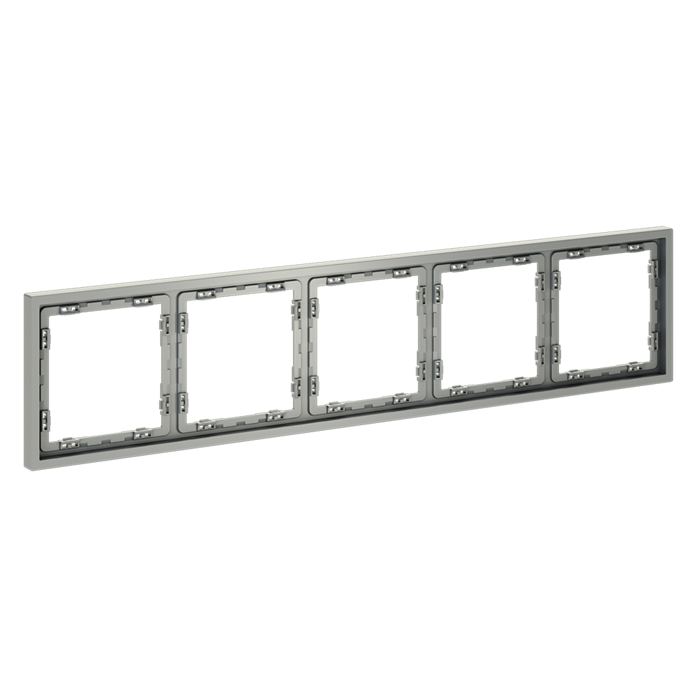 Рамка пластиковая VOLTUM S70 на 5 постов, (сталь)