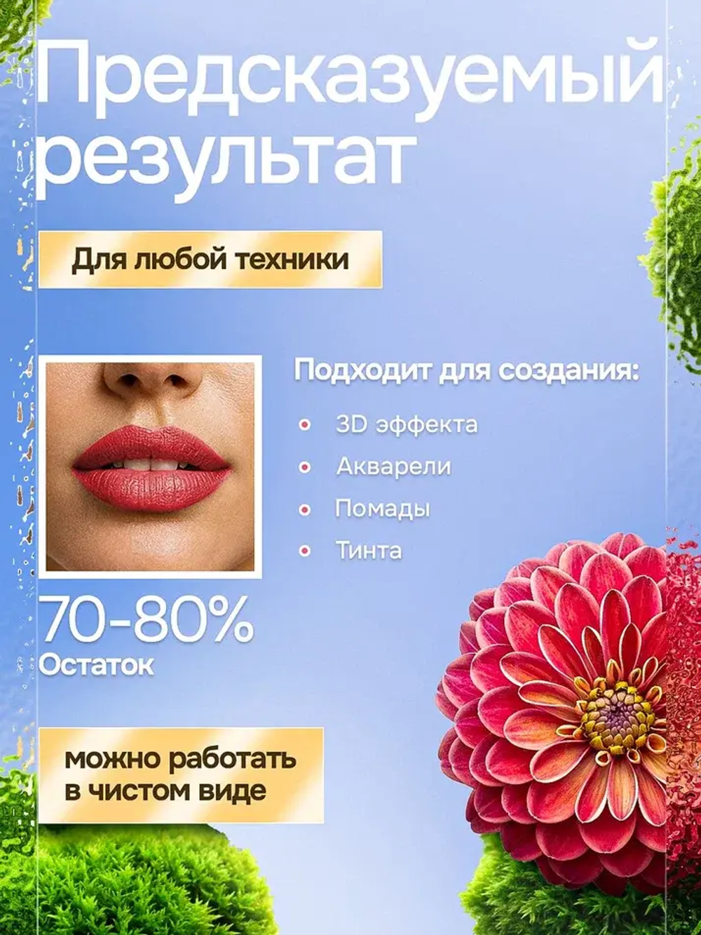 Пигмент для губ Contur Professional Георгин