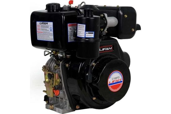 Двигатель дизельный "LIFAN" C188FD (10,6 л.с., эл. стартер)