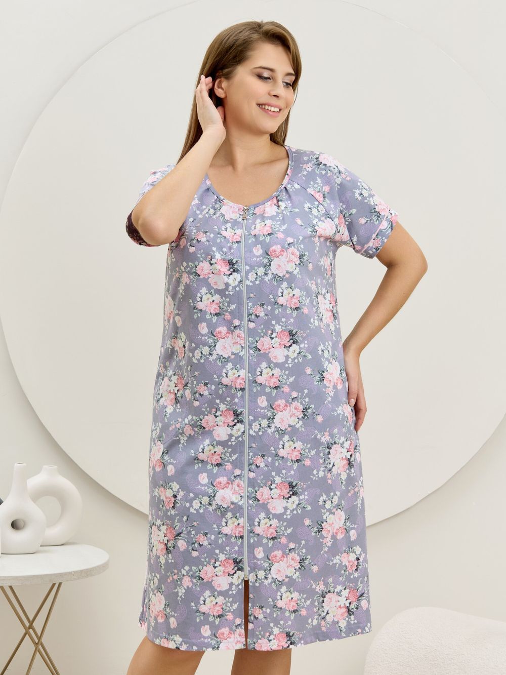 Халат Флэр Виотекс СЕРО-ГОЛУБОЙ