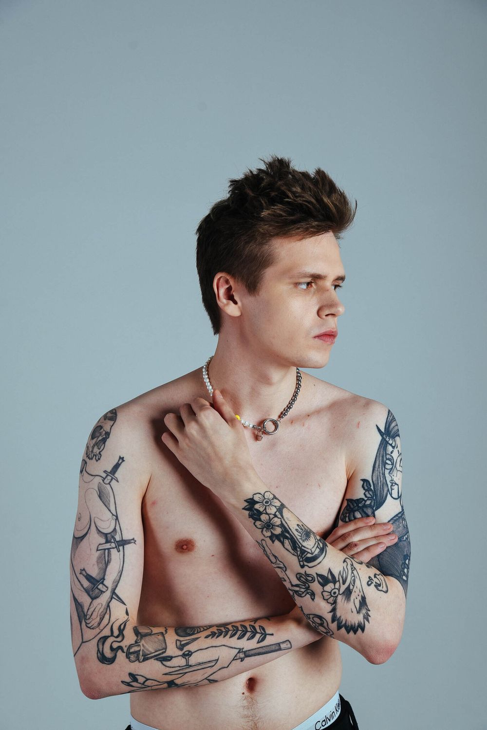 Ожерелье Before.Swine Half&Half Pearl White