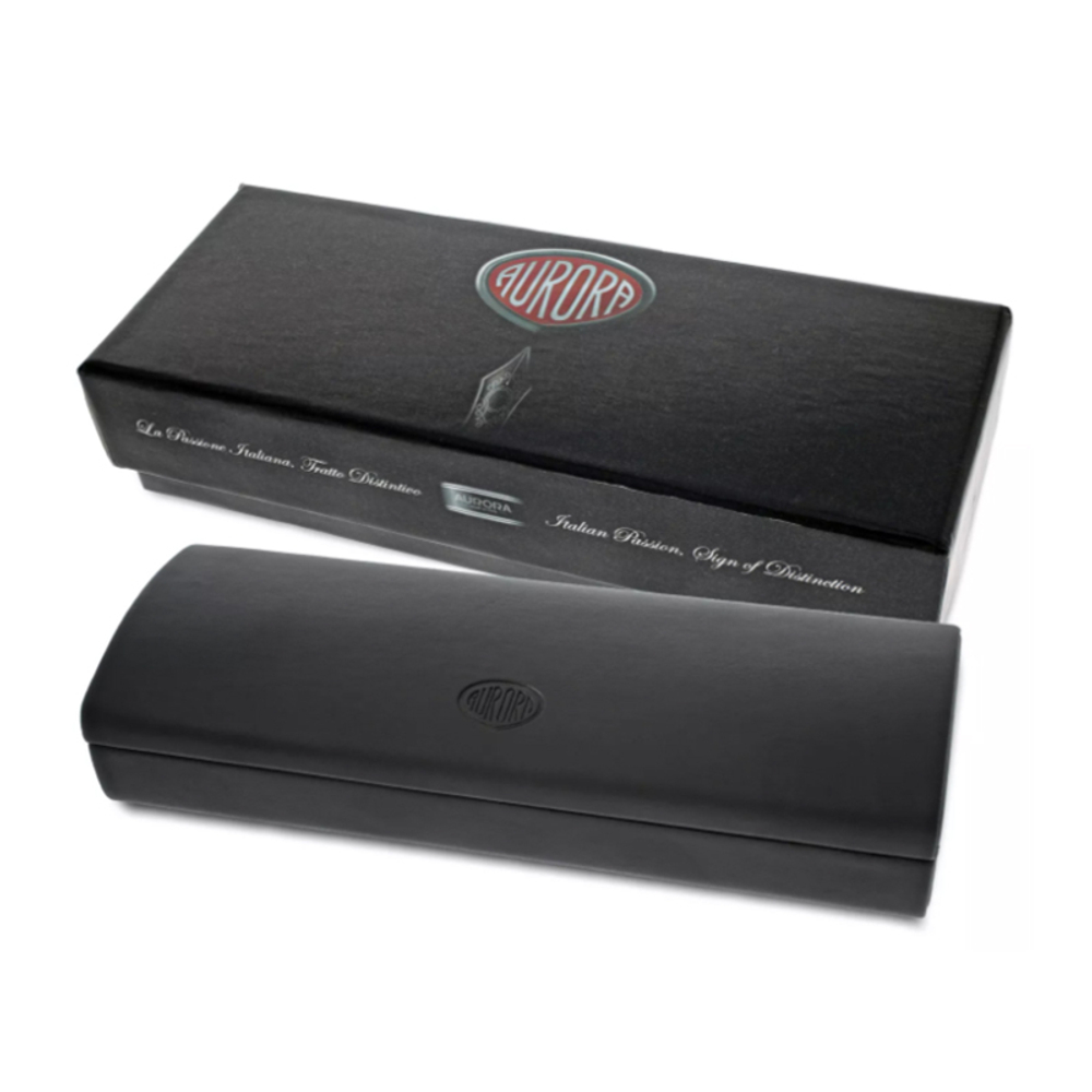 Ручка-роллер Aurora Ipsilon Deluxe Black Barrel Chrome Plated CT, в подарочной коробке