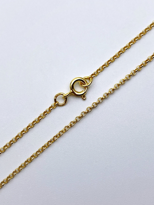 Цепь из серебра/Горох/Позолота