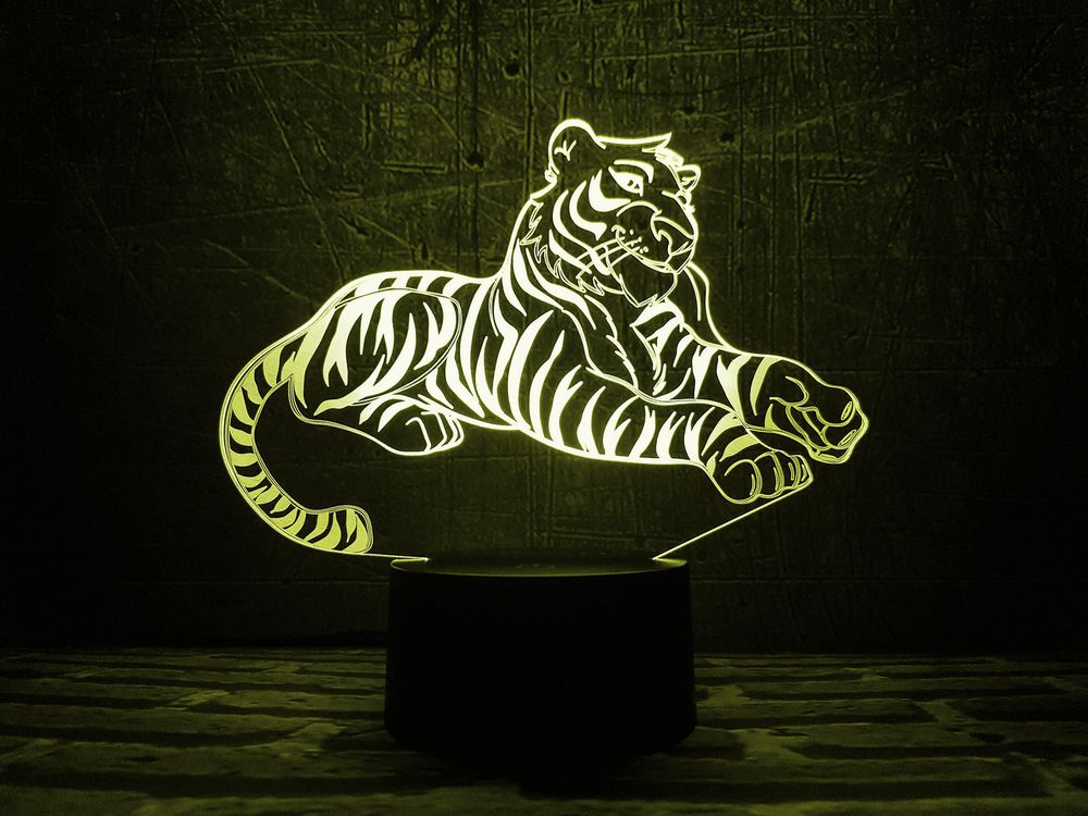 Ночник детский 3D Светильник Тигр