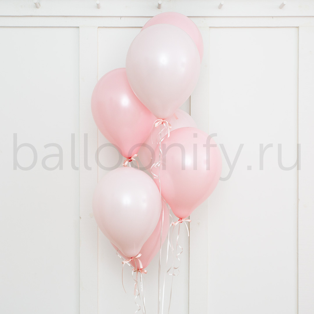 Фонтан шаров "Розовое небо"