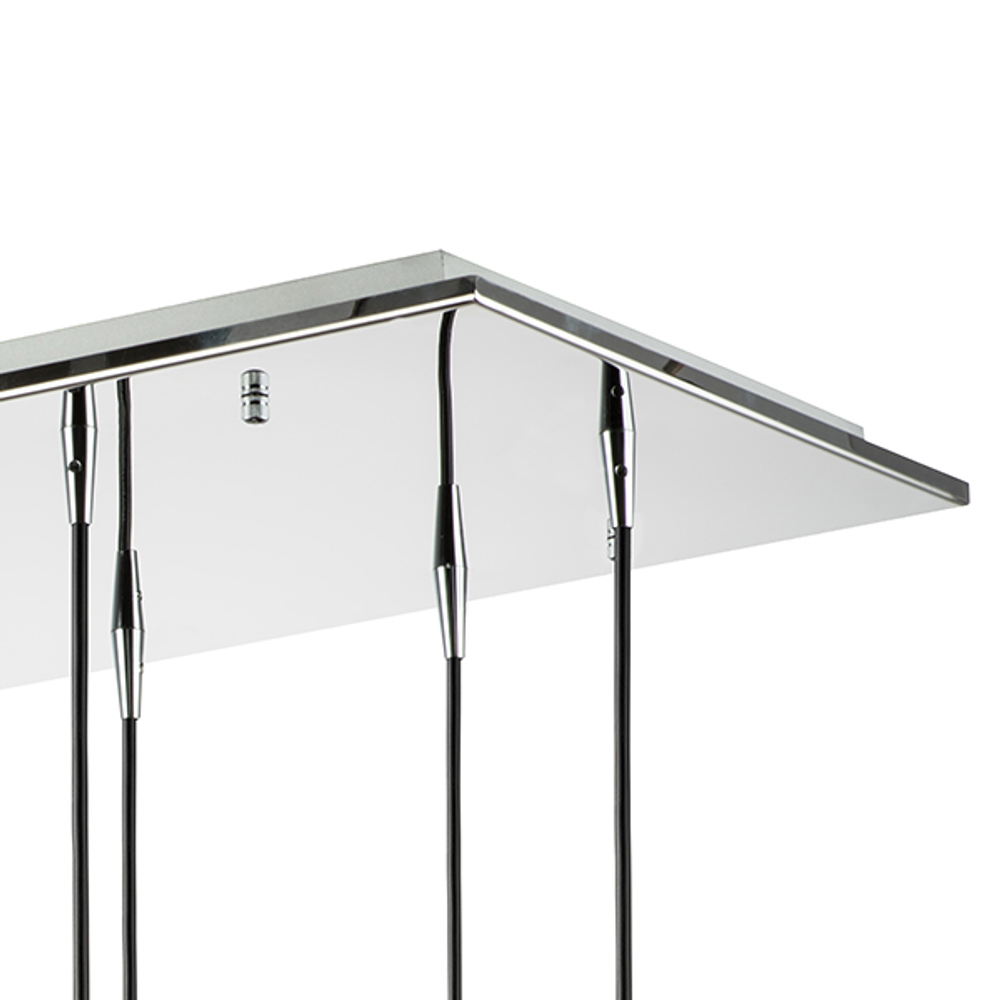 803125 Подвес PENTOLA 12x25W G9 хром/янтарь/дымчатый/оливковый/сливовый