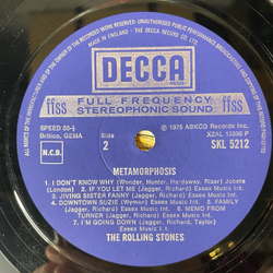 Винтажная виниловая пластинка LP The Rolling Stones Metamorphosis (Англия 1976)