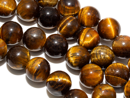 Нить бусин тигрового глаза 10,5мм