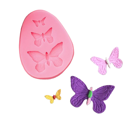 Молд «Бабочки», 7,5×6×1 см, цвет МИКС