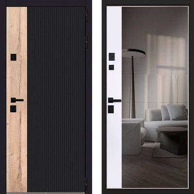 Входная дверь 1053 с зеркалом