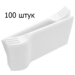 Вилка пластиковая Элпи Стандарт 155 мм белая 100 штук