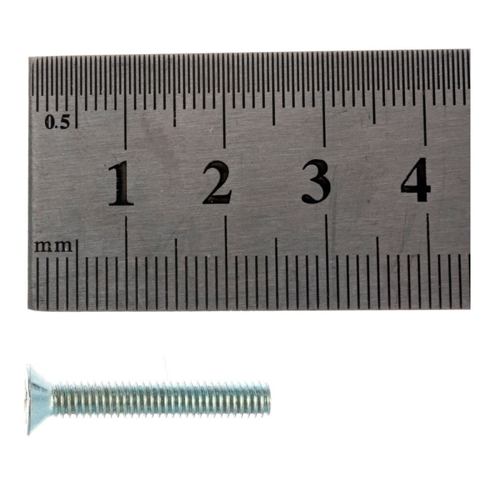 ВИНТ СТРОЙБАТ С ПОТАЙНОЙ ГОЛОВКОЙ ОЦИНК DIN 965 М 4Х25 12ШТ