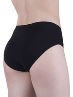 Классические женские слипы с сердечками на бейке (Размер: XXL) (Цвет: черный)