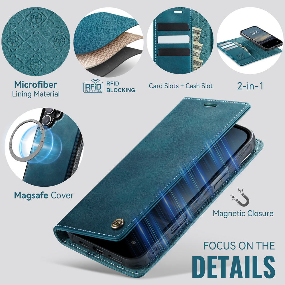 Чехол-кошелек CaseMe 2 in 1 MagSafe iPhone 16+