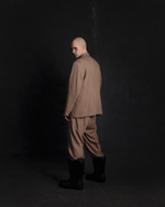 4x2 beige double-breasted suit