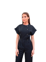 Комбинезон медицинский женский Dr. Nice DRN277 Beauty, черный, 46-48