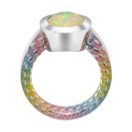 Кольцо с Опалом, Эмаль, R0178-20/6