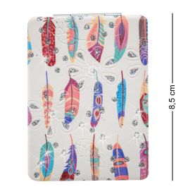 WW-100/4 Зеркало прямоугольное со стразами «Перышки»