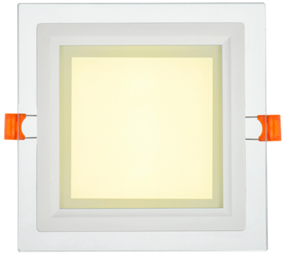 Светильник светодиодный ДВО 1624 со стеклом квадрат 12Вт 4000К IP20 IEK