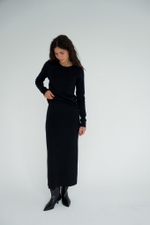 Тестовый экземпляр (смотрите описание). Юбка Сирена из мериносовой шерсти 100%. Цвет чёрный. Размер 46-48. Тестовый экземпляр. №24