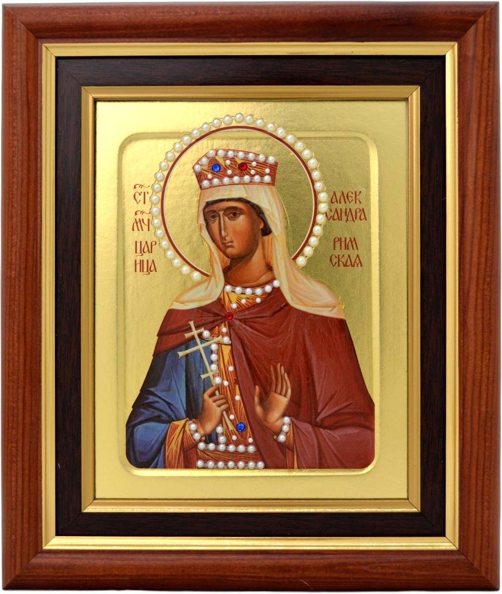 Икона святой Александры, писанная в монастыре.