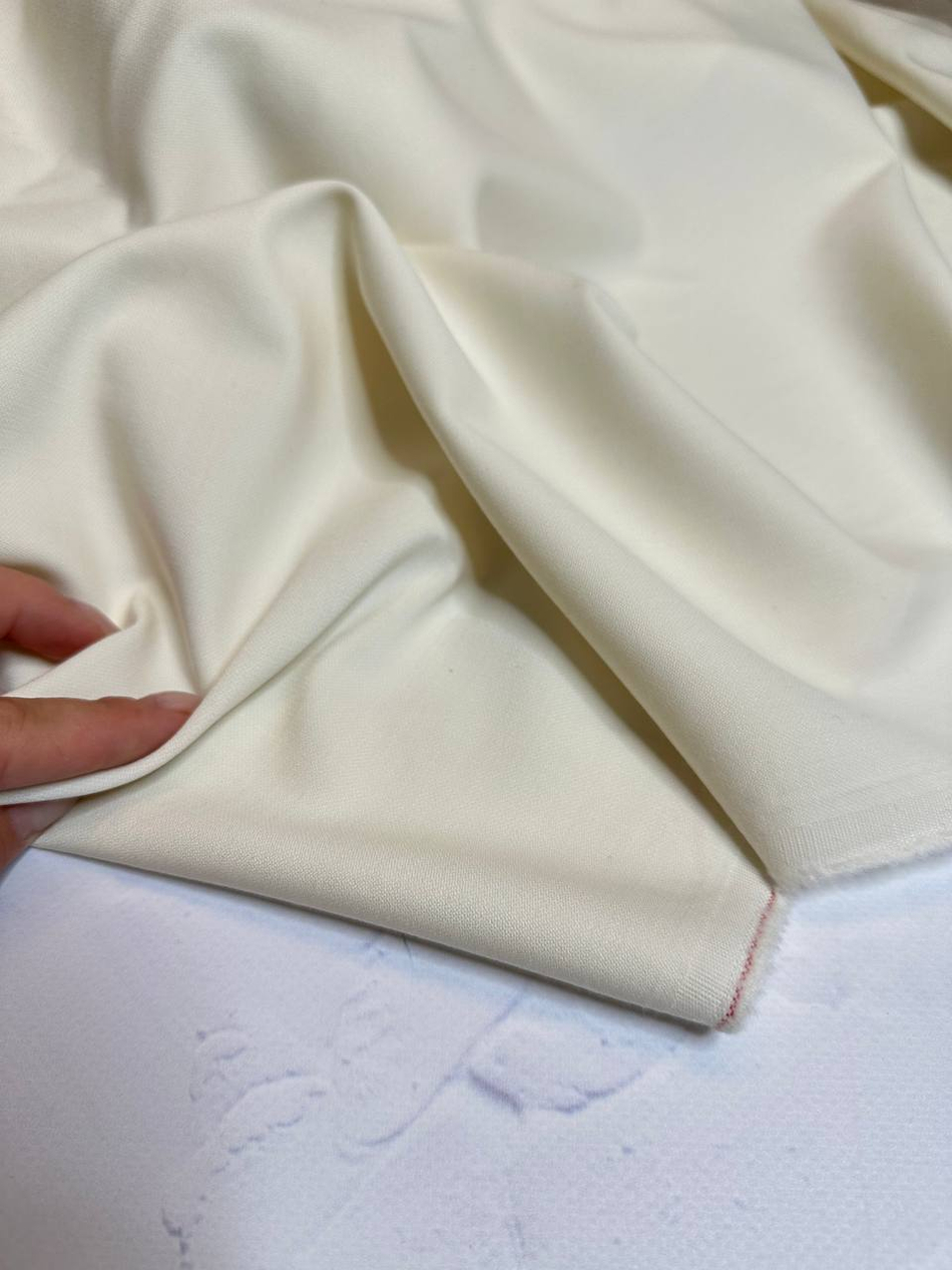 Костюмно-плательная жаккардовая шерсть с эластаном (L.Piana, 95%шерсть/5%эластан, Жемчужный лен, 141, 280 гр/м2)