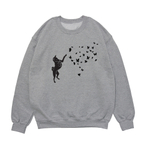 Свитшот "Басенджи и бабочки"