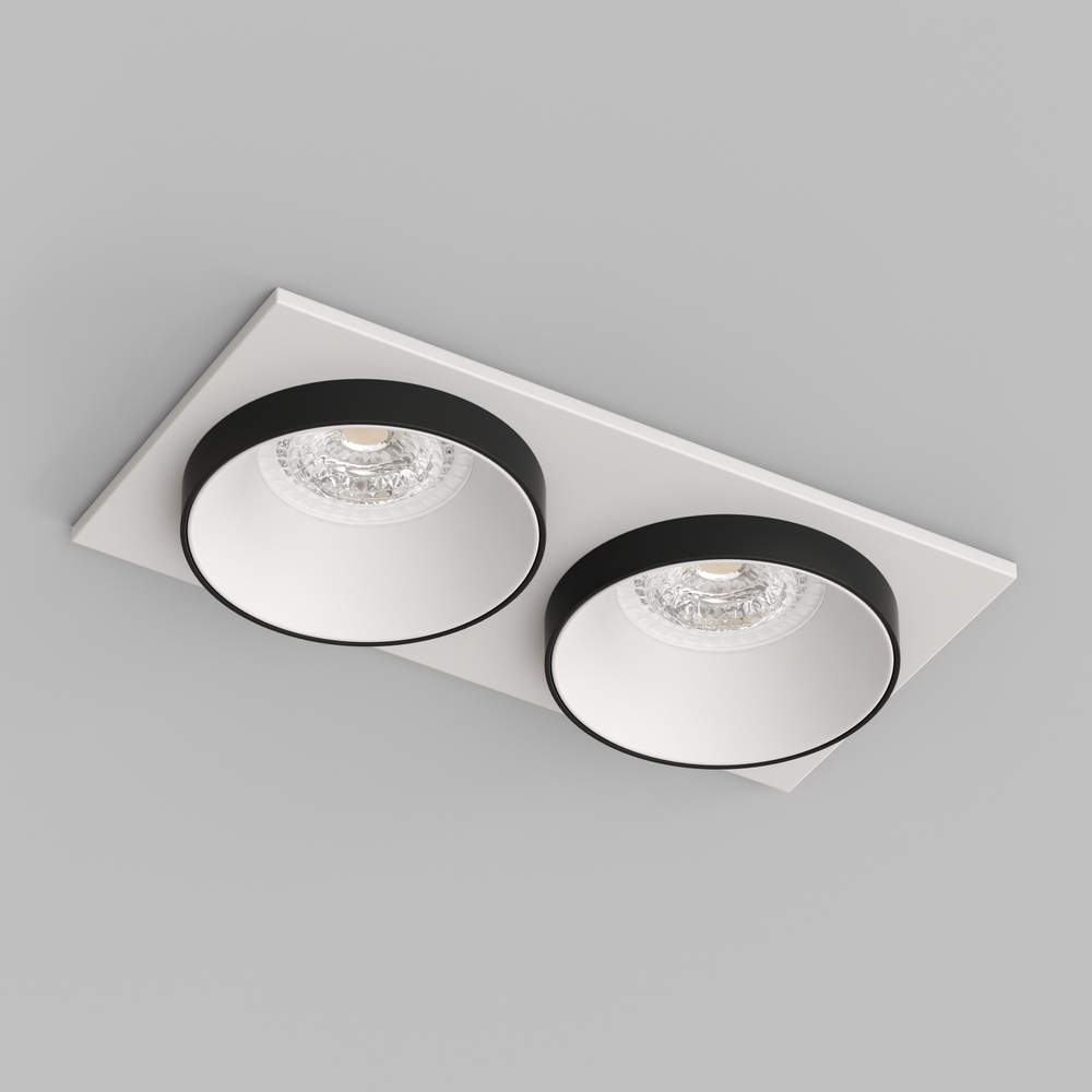 DK2422-BK Встраиваемый светильник, IP 20, 50 Вт, GU10, черный, алюминий