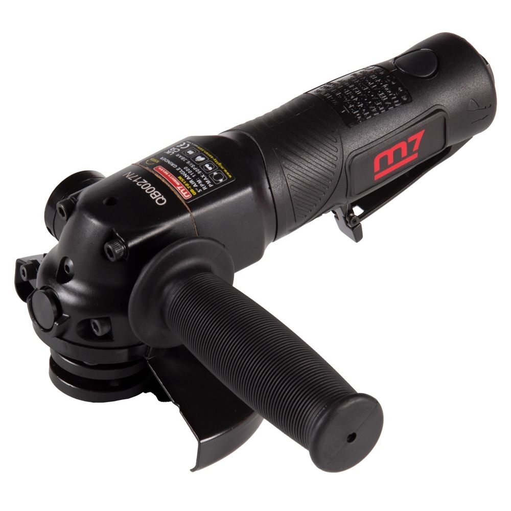 MIGHTY SEVEN (QB-7215M) Пневматическая угловая шлифовальная машина (УШМ) 125 мм, 11000 об/мин, с рычажным выключателем