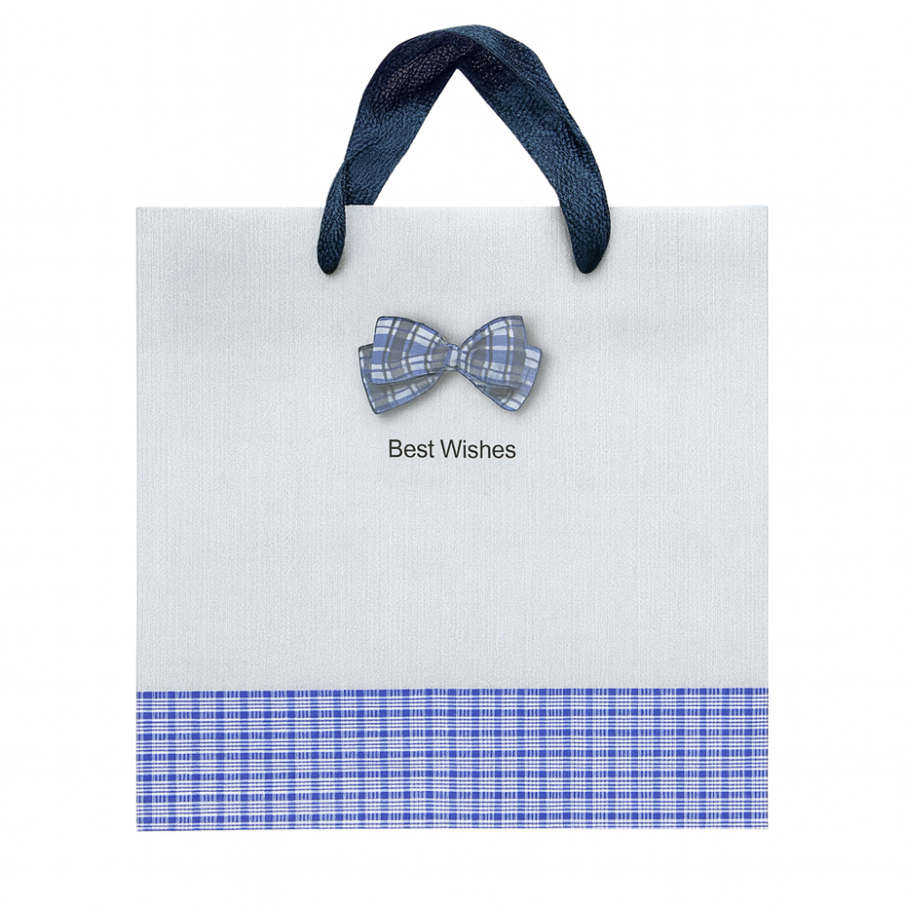Подарочный пакет Best Wishes 14*14 см