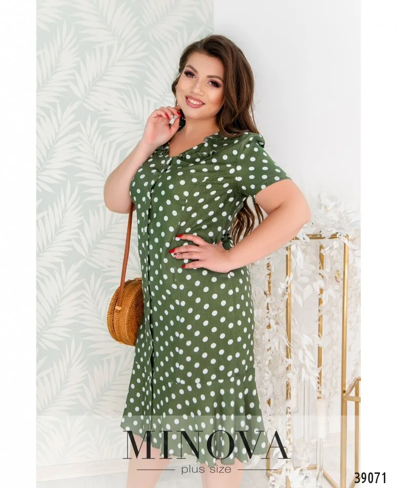 Платье 8613-хаки Minova
