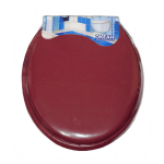 Мягкая крышка-сиденье для унитаза "VANNA LUX" цвет бордо