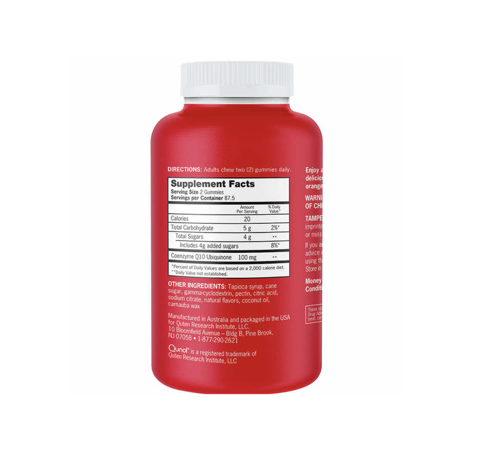 Qunol CoQ10 100 мг, 175 жевательных конфет