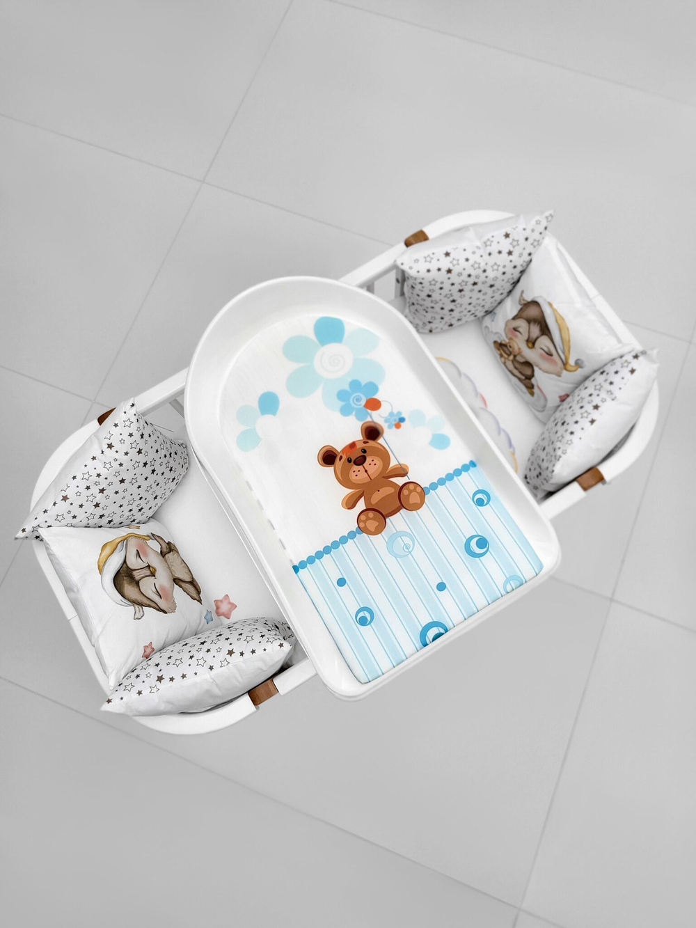 Доска для пеленания BUBO BABY "PRESTIGE" 80х53 см на пластиковой основе