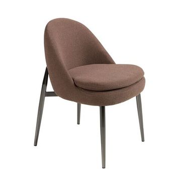Стул 4236 из темно-коричневой ткани