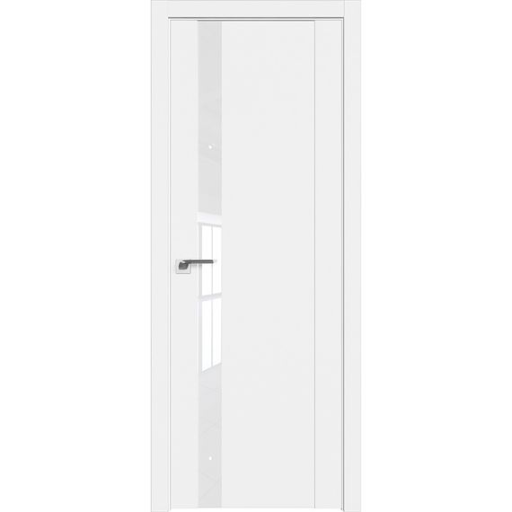 Фото межкомнатной двери экошпон Profil Doors 62U аляска стекло лак классик