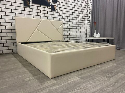 Кровать Куба экокожа (space capucine)